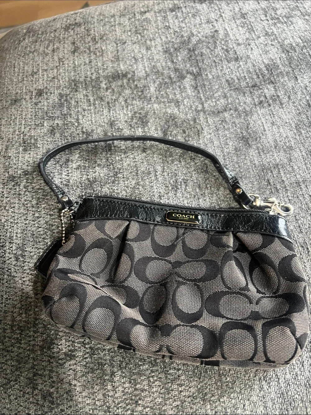 Coach signature wristlet